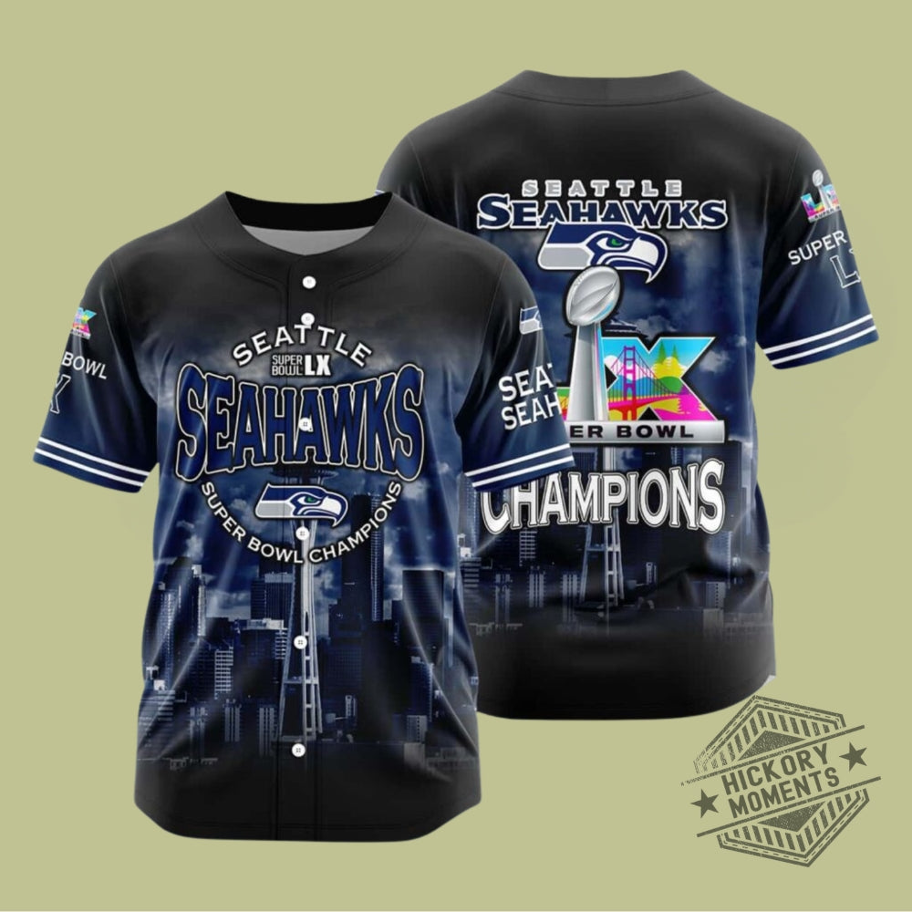 2026 Seahawks Sb Lx Champions Baseball Jersey
