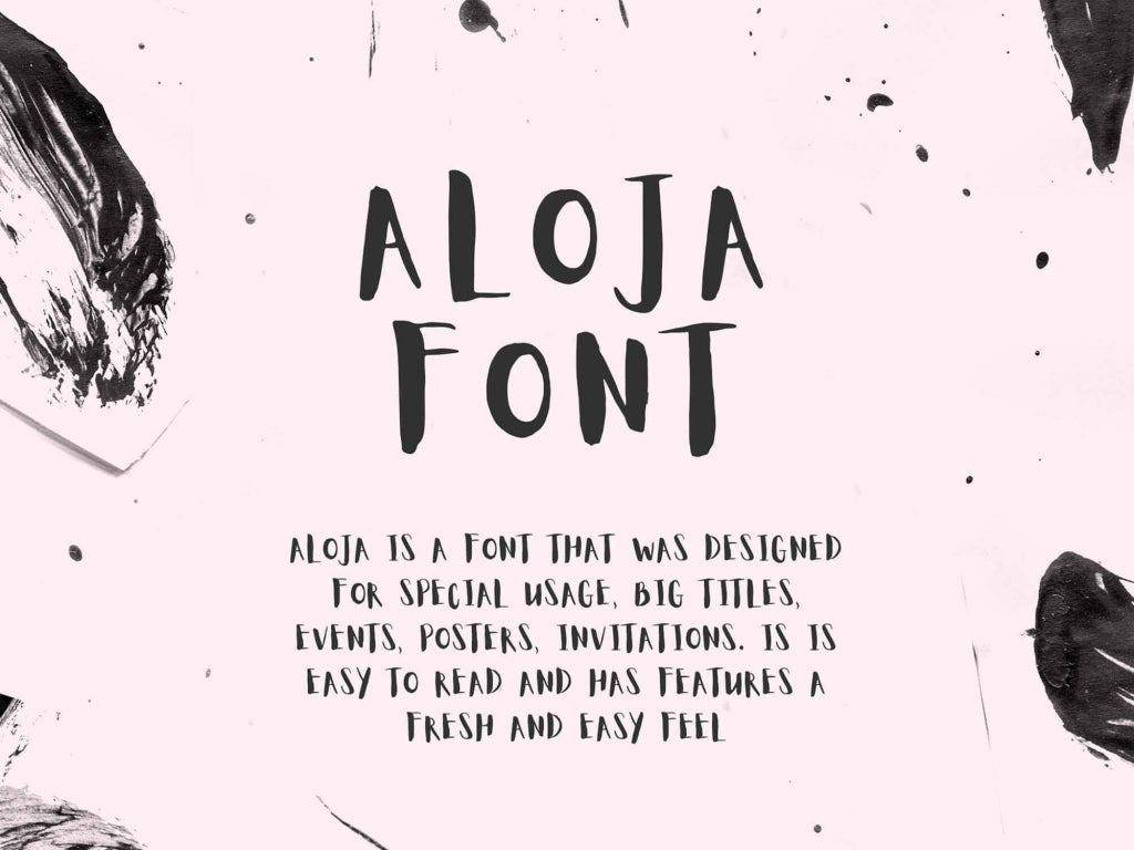 Aloja Handwritten Font