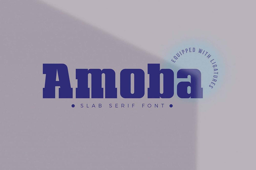 Amoba Slab Serif Font