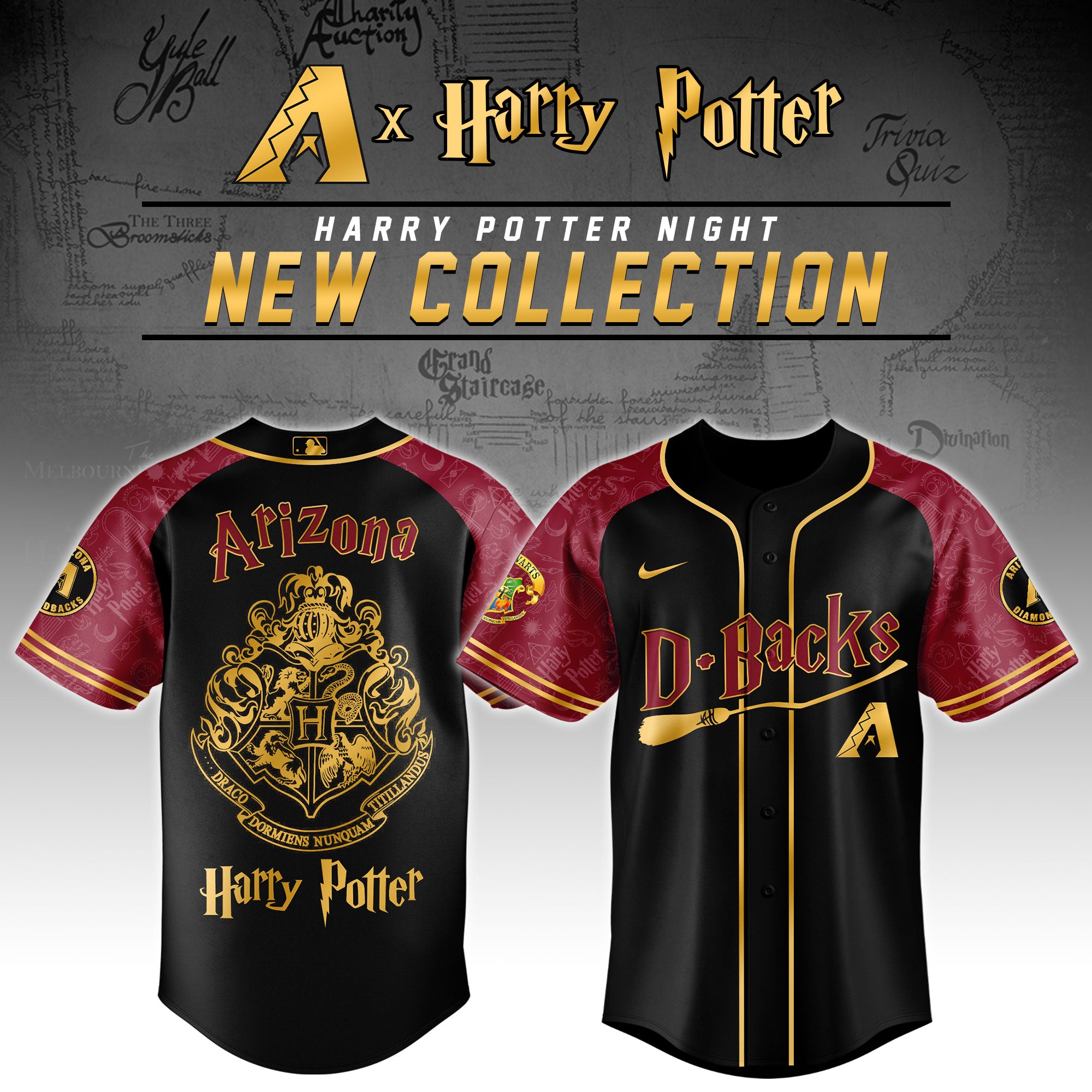 Arizona Diamondbacks Harry Potter Night Baseball Jersey 