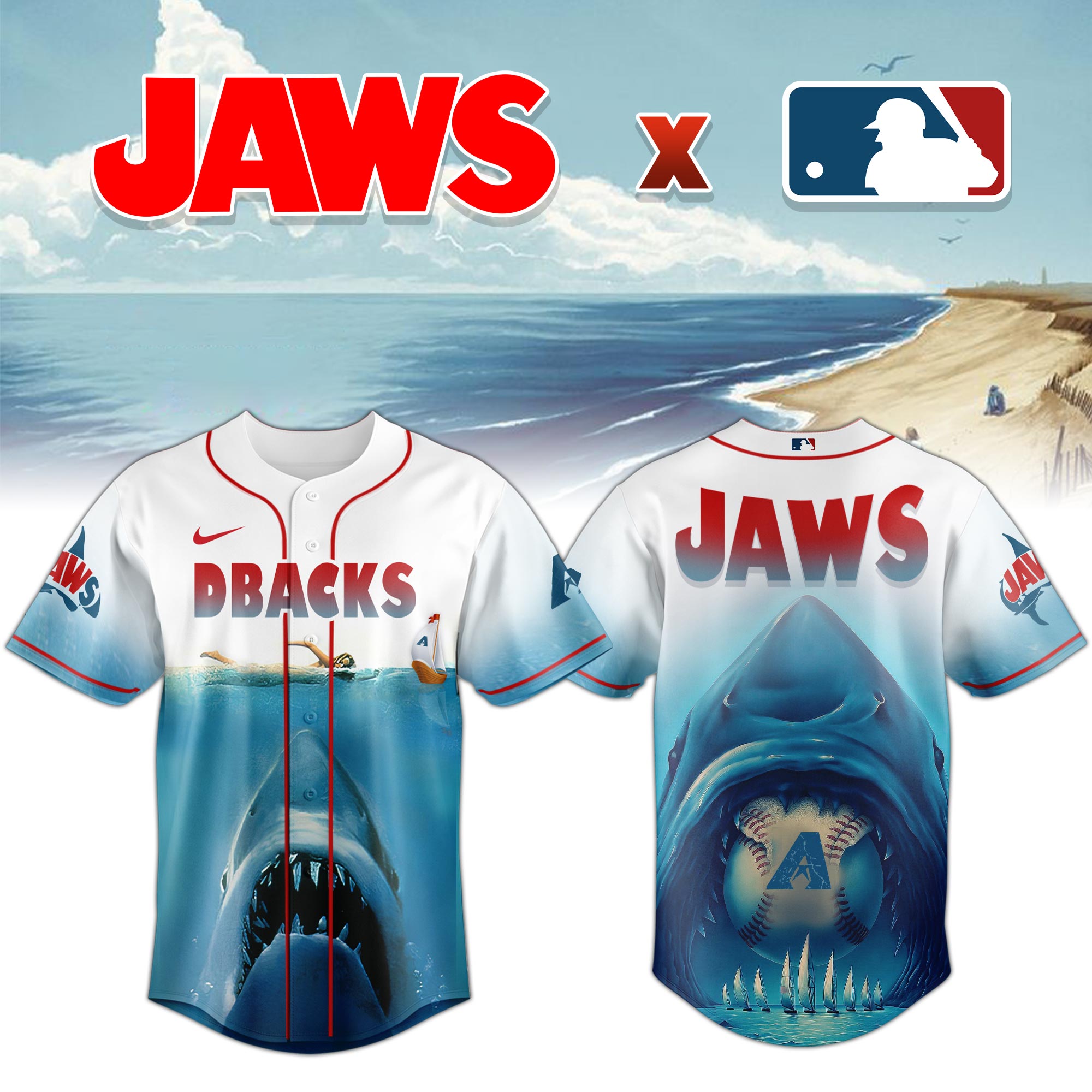 Arizona Diamondbacks Jaws Shark Jersey