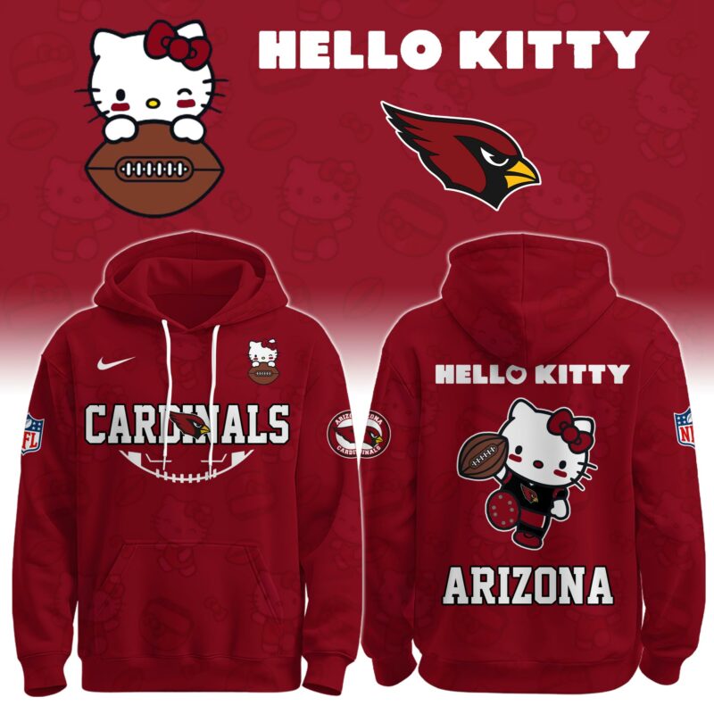ARI Cardinals Special Hello Kitty Limited Edition Hoodie